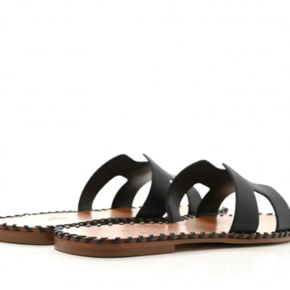 Hermes
Box Calfskin Braided
Oran Sandals EU 38 Black - Picture 3 of 14